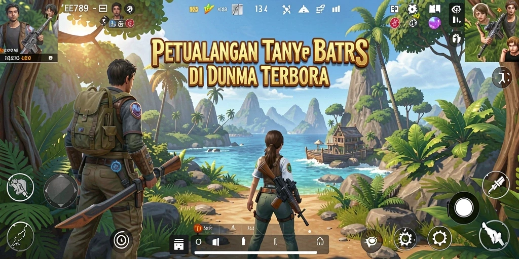 Screenshot gameplay EE789 menunjukkan dunia terbuka yang luas dan menarik.