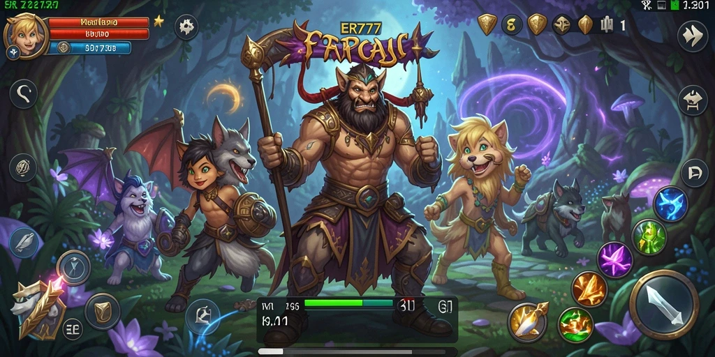 Screenshot gameplay ER777 yang menampilkan pertarungan epik dan petualangan menakjubkan.