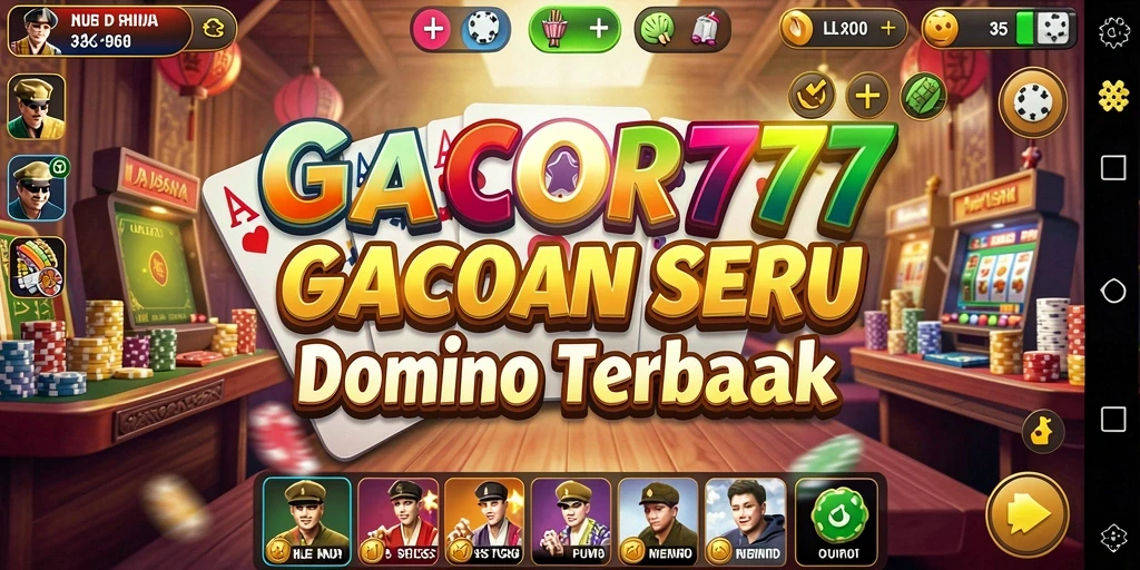 Screenshot utama GACOR777 menampilkan gameplay seru dan menegangkan dalam permainan Domino.