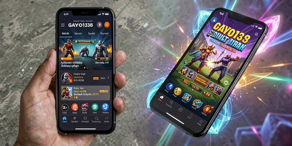 Tangkapan layar utama GAYO138 menunjukkan interface pengguna yang sederhana dan menarik.
