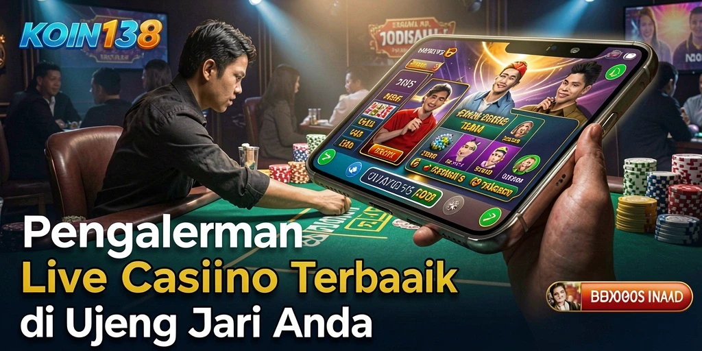 Pengalaman gameplay KOIN138 Live Casino yang mendebarkan dan interaktif.