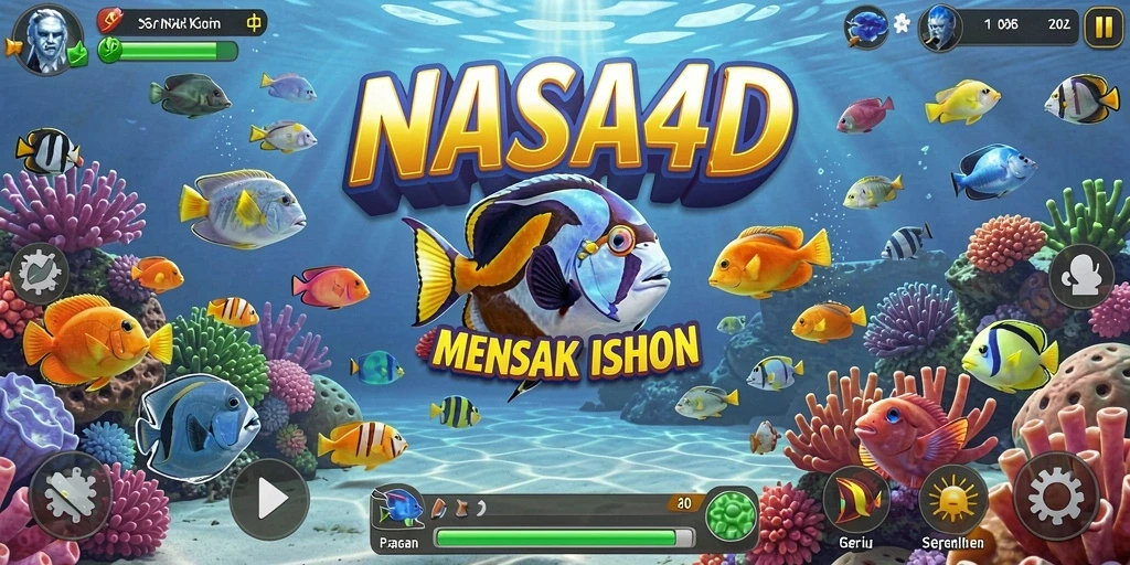 Tangkapan layar menunjukkan aksi seru dalam permainan Tembak Ikan.