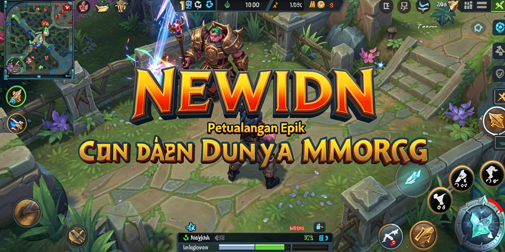 Tampilan gameplay <strong>NEWIDN</strong> yang menakjubkan di dunia MMORPG.