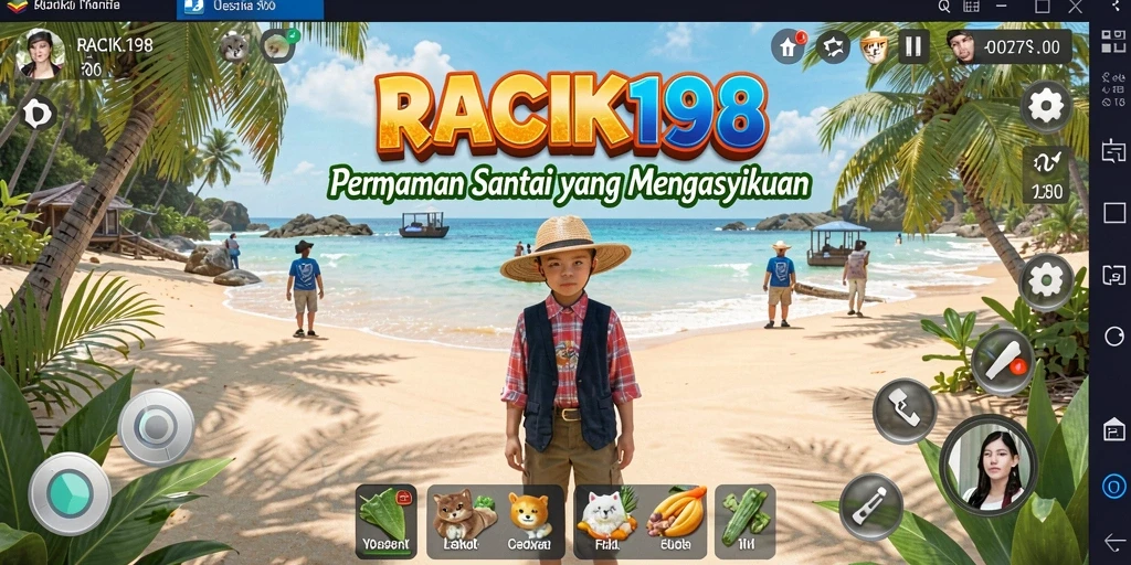 Tampilan gameplay menarik dari RACIK198 yang penuh warna.