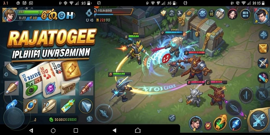 Tampilan aplikasi RAJATOGEL yang modern dan interaktif.