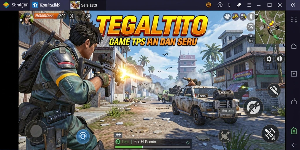 Menampilkan gameplay seru TEGALTOTO dalam aksi tembak-menembak.