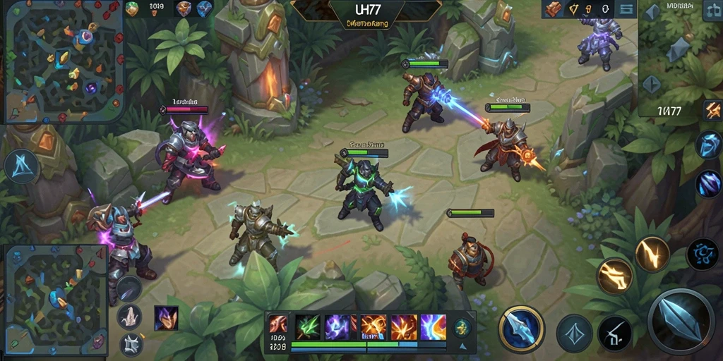Gameplay seru UH77 dengan karakter unik dan strategi tim.