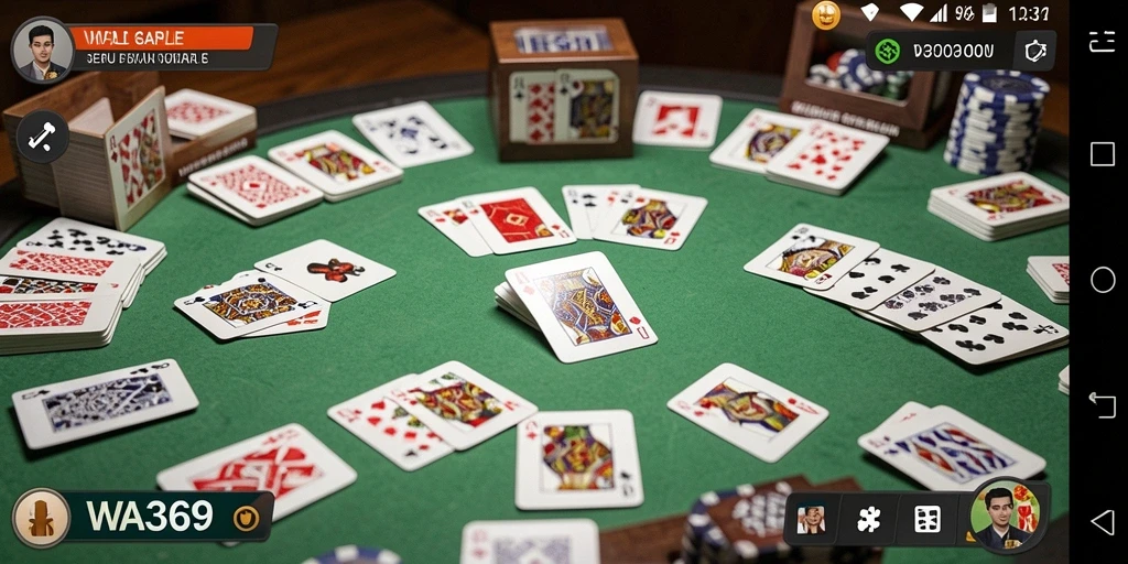 Tampilan gameplay seru dari WA369 dengan fitur Gaple yang menarik.